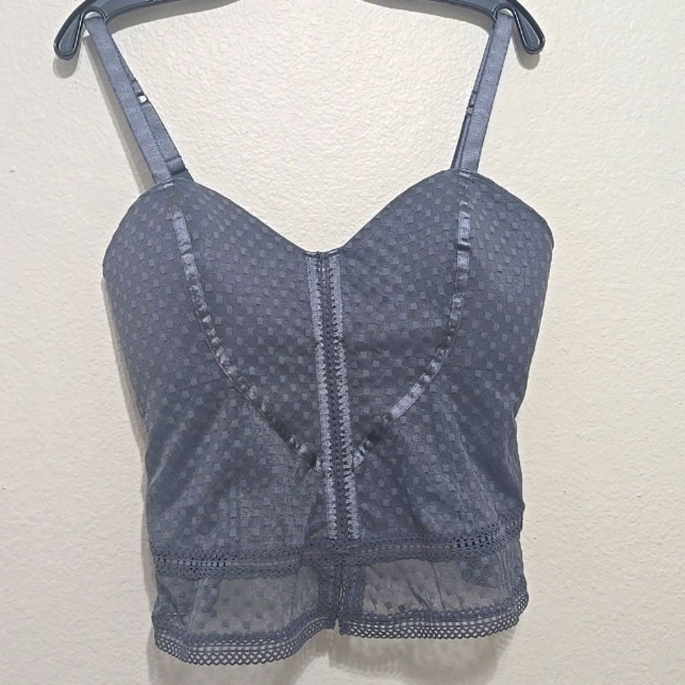 Cacique Y2k gray lace bustier 18/20